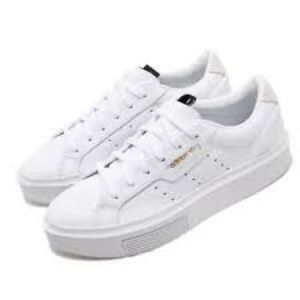 adidas sleek womens white